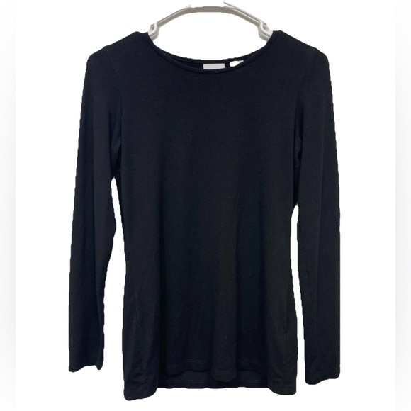 Kenar Top Women’s XS Black Long Sleeve Round Neck Stretchy Tee - Picture 1 of 6